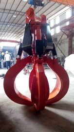 Flexibles Großhandelszugreifen am Schrott eine 360 Grad-Rotations-hydraulisches orange Schalen-Zupacken-Stahl)schrott hält sich für Bagger fest
