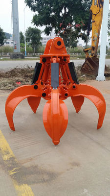Mit einem innovativen Baggerhydrauliksystem und einem hochfesten Stahlbau wird orange Schalen-Zupacken errichtet, um zu dauern.