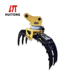 Qualität  7-70 Ton Excavator Rotating Grapple , Rotating Wood Grab High Durability Fabrik