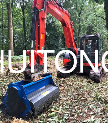 EXCAVATOR Flailmäher für PC200/CAT320 1,8m für Standard-Mäharbeiten/Grobe Schnitte/Weicher Boden/Komplexes Gelände/Pflege von Obst- und Weinbergen