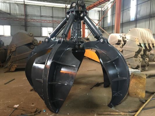 Huitong Bagger Orange Peel Greifer für 5-9 Tonnen Bagger, für Schrott-/Abfallhandling, kundenspezifisch, CE-Zertifikat