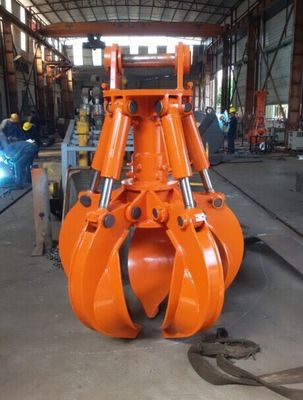 Huitong Bagger Orange Peel Greifer für 5-9 Tonnen Bagger, für Schrott-/Abfallhandling, kundenspezifisch, CE-Zertifikat