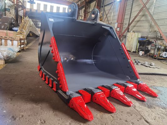 Huitong Fels-Eimer für Bergbau/Steinbruch/Doppelschicht-Panzerung mit austauschbaren Meißelzähnen CE-Zertifikat, OEM verfügbar