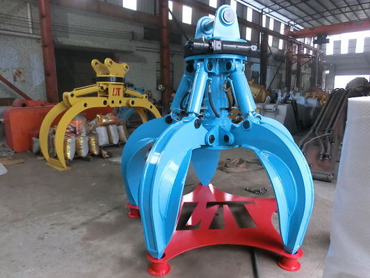 angepasster Bagger Orange Peel Grab für 5-9 Tonnen Bagger PC50 CX75 R60 Verschleißbeständiges Hydraulisches Orange Peel Grab