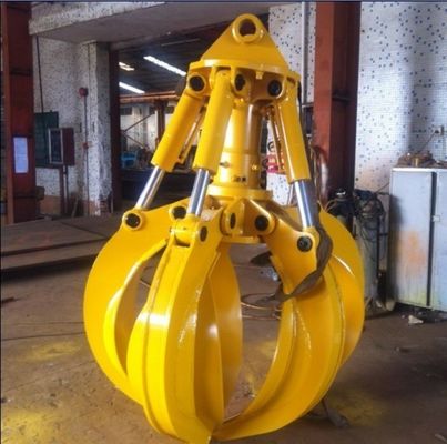 angepasster Bagger Orange Peel Grab für 5-9 Tonnen Bagger PC50 CX75 R60 Verschleißbeständiges Hydraulisches Orange Peel Grab
