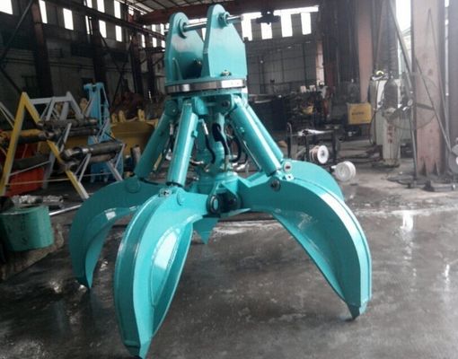 Huitong kundenspezifischer Bagger Greifer für Orangenschalen für 10-16 Tonnen Bagger Schrott-/Abfallhandhabungsgerät CE-zertifiziert
