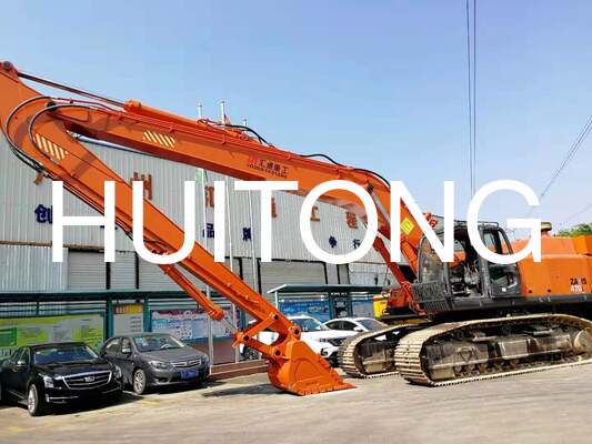 24 m langer Hochleistungsausleger und Baggerarm mit verlängertem Arm für 45–50 t Bagger PC450 PC500 CAT345 349GC ZX450 ZX490 SK450 SK490 DX450 DX490 R455 HX480 EC480 EC500 SY465 XE490 Flussbaggerung
