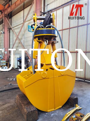 Fabrikzulieferung Bagger Hydraulischer Drehschalen Eimer HUITONG Hohe Qualität Q355B Material 11-16Ton 0,6-0,8m für Material Umschlag / Fundament Ausgrabung / Schiffsgehäuse Be- und Entladen