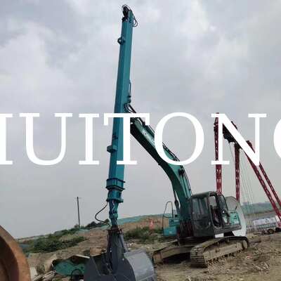 HUITONG Customized Excavator Telescopic Arm 15m for 20 to 25 Ton Excavators Deep Excavation Dredging and Foundation Work