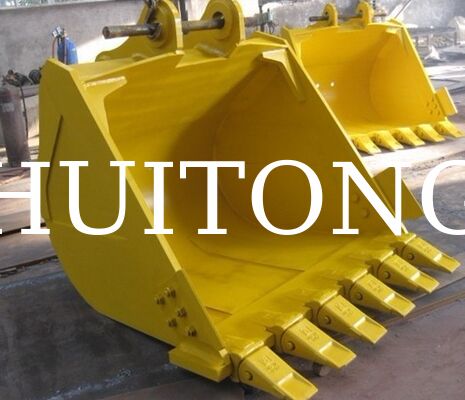Large Capacity Excavator GP Bucket 2.5-3.0m3 Q355B Steel for PC400 PC450 CAT349 ZX450 Loading