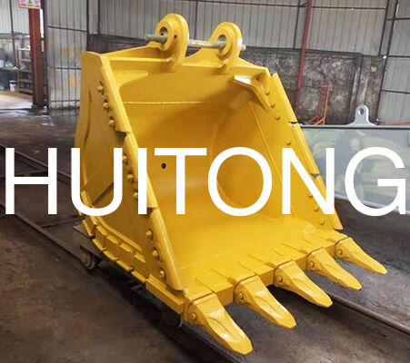 MINING Heavy Duty Rock Bucket for PC100/CAT310 0.4cbm for Hard Rock Excavation/Handling Blasted Rock/Demolition Works