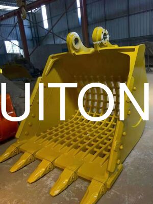 Bagger-Skelettlöffel für PC200/CAT320 0,9cbm für Schotterplanierung/Materialsortierung & Siebung/Trennung von Steinen von Mutterboden
