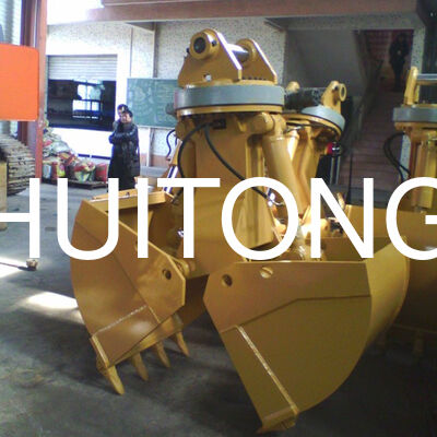 Fabrikzulieferung Bagger Hydraulischer Drehschalen Eimer HUITONG Hohe Qualität Q355B Material 11-16Ton 0,6-0,8m für Material Umschlag / Fundament Ausgrabung / Schiffsgehäuse Be- und Entladen
