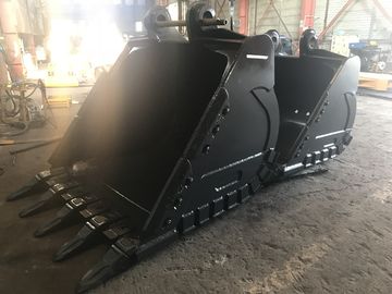 Gelber Hardox450 Bagger-Gesteinsbehälter mit starken Zähnen und 700-1000 kg Gewicht