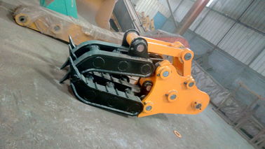 Mechanischer Klotz Q355MN Minibagger Wood Grapple festhalten