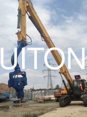 Schwerlastverstärkte Piling Boom Fit 20-27Ton Bagger PC200 EX230 für Fundament Piling Solar Post & Bau Pile Werke