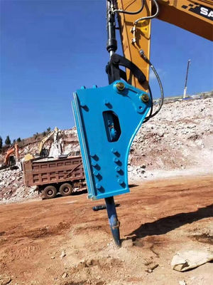 Heißer Verkauf Kundenspezifischer 140MM Durchmesser Bohrgerät 22Tonnen Bagger Heißer Verkauf Felsbrecher Geräuscharmer Hydraulik-Box-Typ Brecherhammer