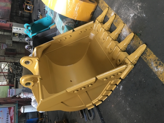 Stärke Gelb/Schwarz Bagger Stein Eimer Q355 NM400 Hardox400 280-4300kg individuell