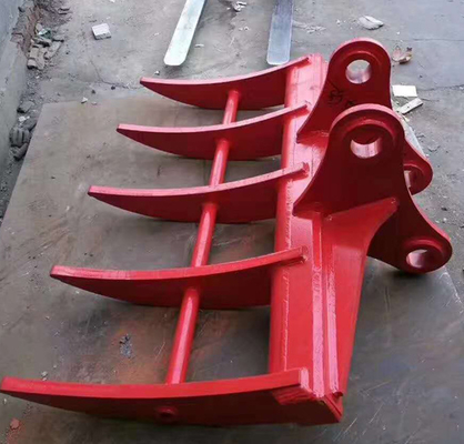 5-8 Zahn-Bagger Land Clearing Rake für Kobelco SK120 SK150