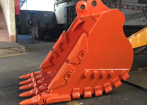 Stärke Gelb/Schwarz Bagger Stein Eimer Q355 NM400 Hardox400 280-4300kg individuell