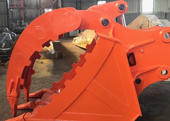 OEM 30Ton angepasster Großkapazitätsgraber Daumenbehälter für CAT330 Greiferbefestigung Q355B/NM400/HARDOX 450
