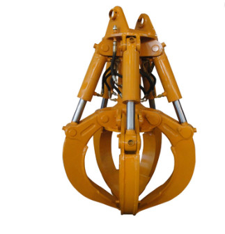4-6 Kiefer-Bagger Orange Peel Grab 3-45 Ton Excavator Rotating Hydraulic Grapple