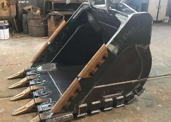 Stärke Gelb/Schwarz Bagger Stein Eimer Q355 NM400 Hardox400 280-4300kg individuell