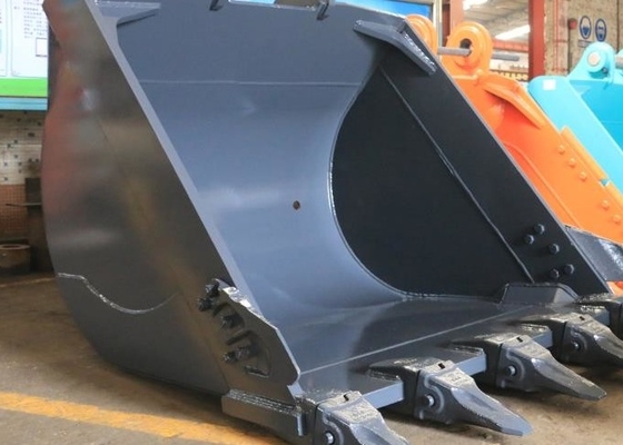 Schwerlast-Schwarz-Gelb-Baucher mit einer Kapazität von 0,25 bis 1,4 cbm und einem Gewicht von 220 bis 1150 kg