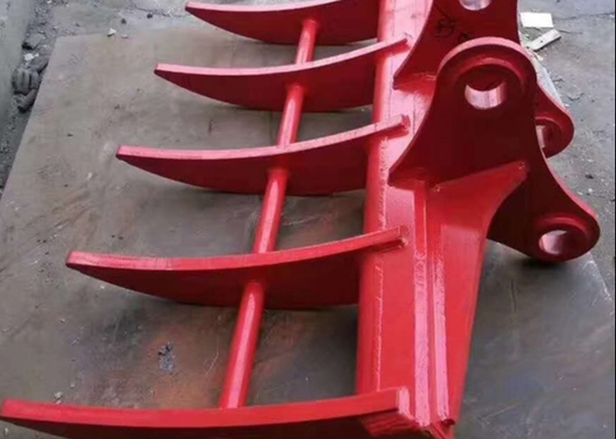 Minibagger Anschluss Bürste Rake Greifer 3-50 Tonnen Bagger Wurzel Rake zum Verkauf