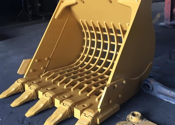 Hot-Selling-Exkavator-Skelett-Eimer kundenspezifisches Logo Farbe Sieb-Gitter-Eimer für EX SY