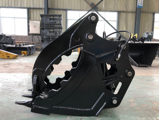 OEM 30Ton angepasster Großkapazitätsgraber Daumenbehälter für CAT330 Greiferbefestigung Q355B/NM400/HARDOX 450
