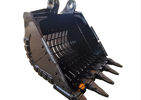 Anpassbarer Bagger-Skelett-Eimer in Gelb/Schwarz 0,2-2,8 Kubikmeter Kapazität Hardox450/500/550