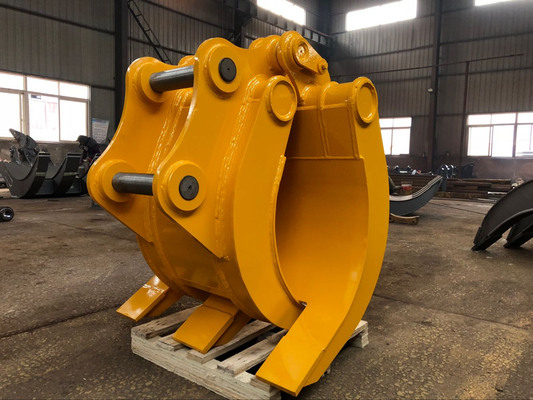 Nicht rotierendes rotierendes System Produkt 9Ton Bagger Manuelle Art Baumstammgreifer kundenspezifischer Kiefer offener Holzgreifer