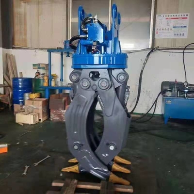 36 Tonnen Bagger 360 drehbare Hydraulik-Typ Baumstamm-Greifer kundenspezifische Steuerung Holz-Greifer Produkt