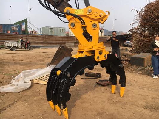 36 Tonnen Bagger 360 drehbare Hydraulik-Typ Baumstamm-Greifer kundenspezifische Steuerung Holz-Greifer Produkt