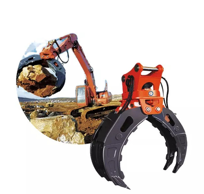 Q355B/NM400/HARDOX450 Bagger 360Rotation Hydraulischer Baumstammgreifer für 9 Tonnen CAT310 Hocheffizienzholzgreifer