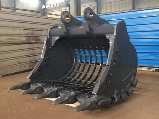 2.1M3 Bagger Sieb Eimer für 45 Tonnen Bagger Träger Reinigen Skelett Eimer hochwertige Anschluss