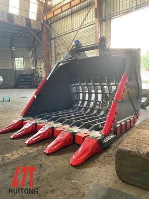 Ausgrabungsmaschine Skelettbehälter 25-30 Tonnen Ausgrabungsmaschine 1,2 m3 HD1430 SH300 EX300 für die Steinschutzarbeiten Flussgräber