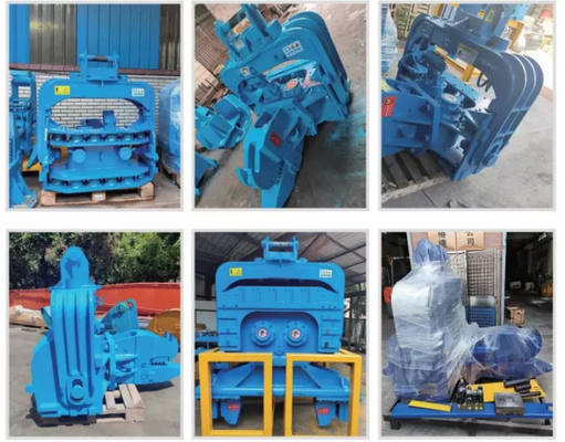 15 Tonnen Bagger Hydraulischer Pfahlhammer mit Schlagarm Bagger Anschlüsse Pfahlfahrer für Baumaschinen Anschluss