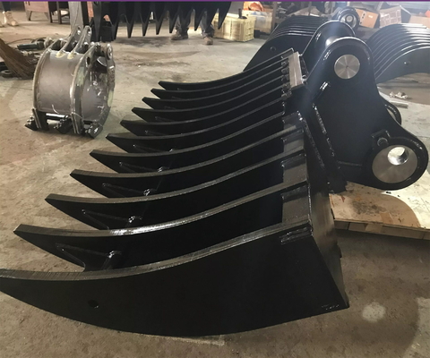 Exkavator Rake Soil Digger 3T Mini Exkavator kundenspezifischer Exkavator Wurzel Rake Befestigung Fabrik gemacht heiß verkaufen