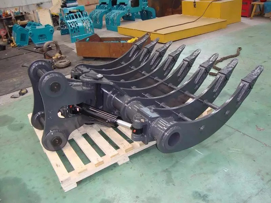 Exkavator Rake Soil Digger 3T Mini Exkavator kundenspezifischer Exkavator Wurzel Rake Befestigung Fabrik gemacht heiß verkaufen