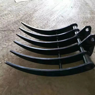 5-8 Zahn-Bagger Land Clearing Rake für Kobelco SK120 SK150