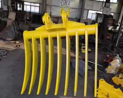 5-8 Zahn-Bagger Land Clearing Rake für Kobelco SK120 SK150