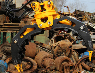 Q355B/NM400/HARDOX450 Bagger 360Rotation Hydraulischer Baumstammgreifer für 9 Tonnen CAT310 Hocheffizienzholzgreifer