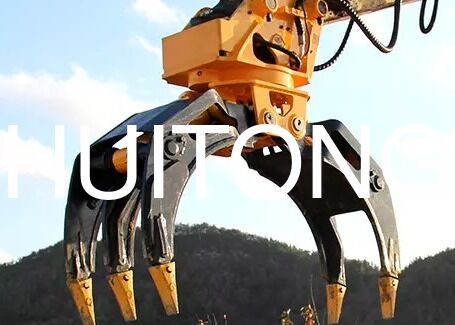 Hydraulischer Q355B-Stahlbaggergreifer, Holzstammgreifer, 18-24-Tonnen-Bagger SK220 PC210 zum Greifen, Laden und Transportieren von Holzstämmen