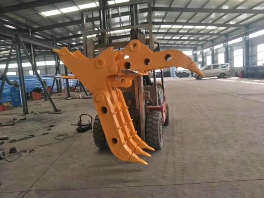 Nicht rotierendes rotierendes System Produkt 9Ton Bagger Manuelle Art Baumstammgreifer kundenspezifischer Kiefer offener Holzgreifer